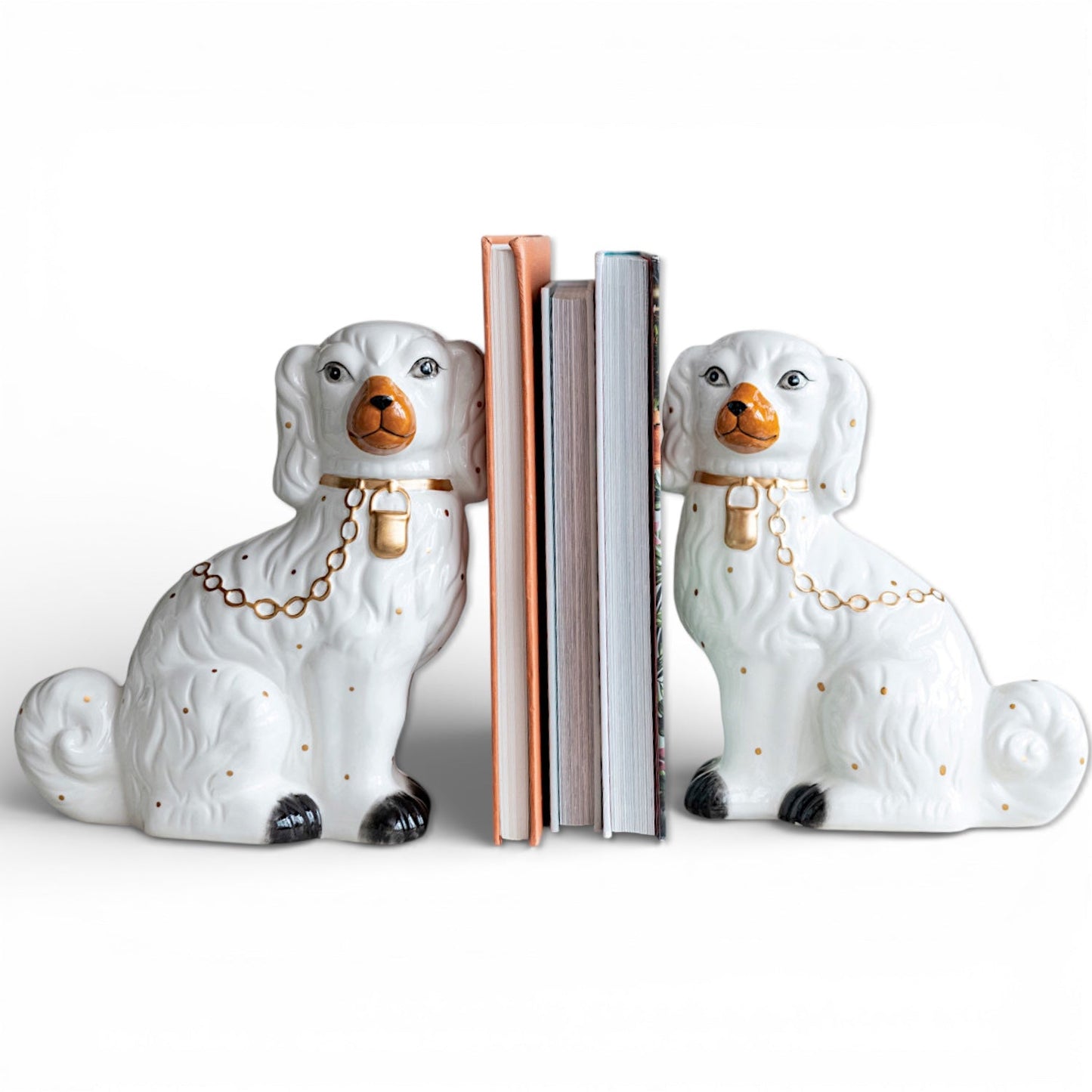 Ceramic Vintage Inspired Staffordshire Dog Bookend