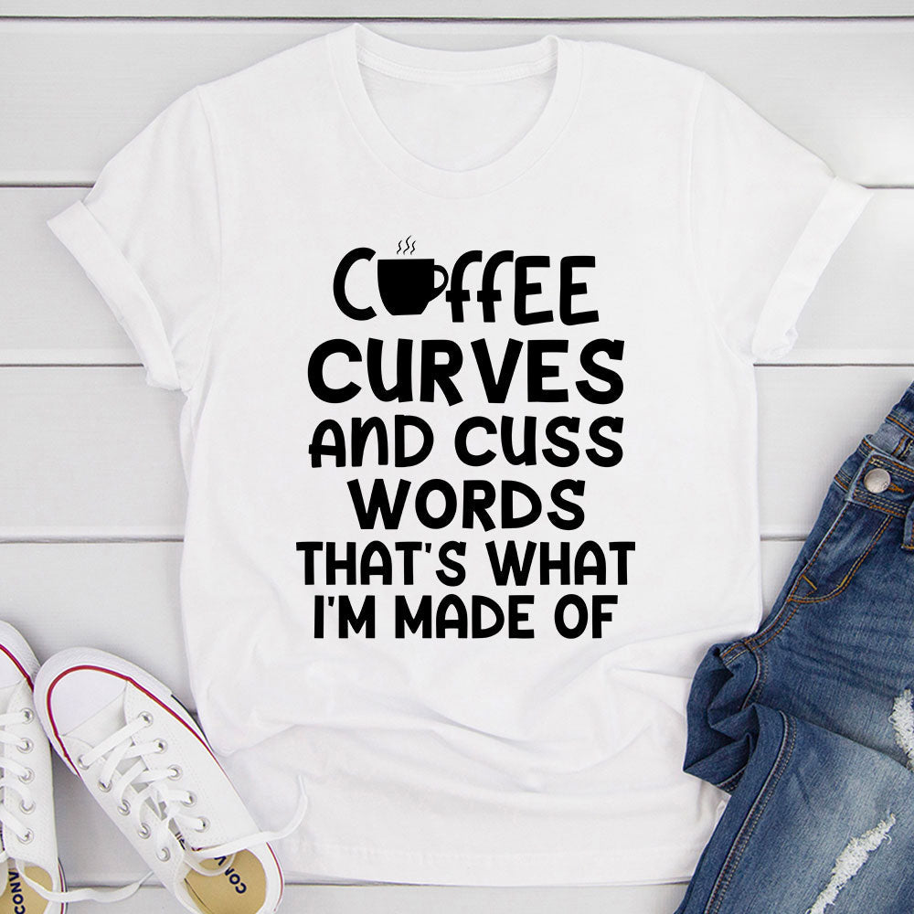 Coffee Curves & Cuss Words T-Shirt-23