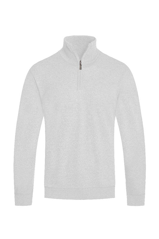 Men's Quarter Zip Sweater
Knit Sweater
Standard Pockets
Collar and Cuffs
Regular Fit
Model is 5'11 wearing a Large


Men's Quarter Zip Sweater color options: White, Brown, Maroon, Black, Grey, Navy Blue and Charcoal colors ~*
Made In: Imported