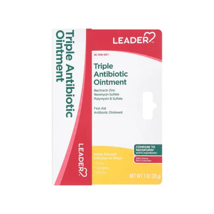 Leader(Tm)Triple Antibiotic  Plus Pain Relief Max Strength Ointment  1 Oz