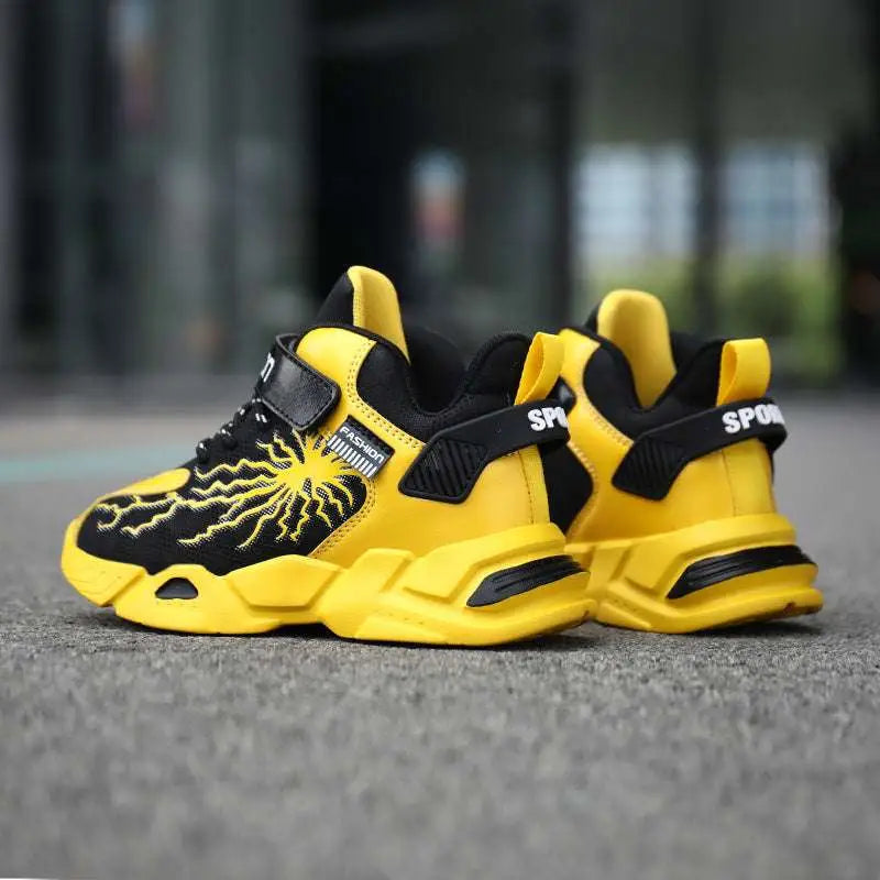 Winter Cotton Shoes with Waterproof Leather Uppers