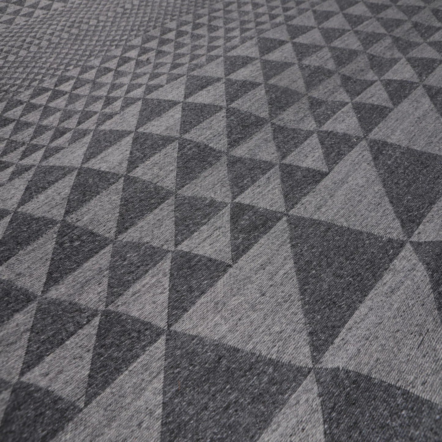 5' x 7' Handmade Geometric 100% Wool Modern Flatweave Area Rug Modern Gray-1