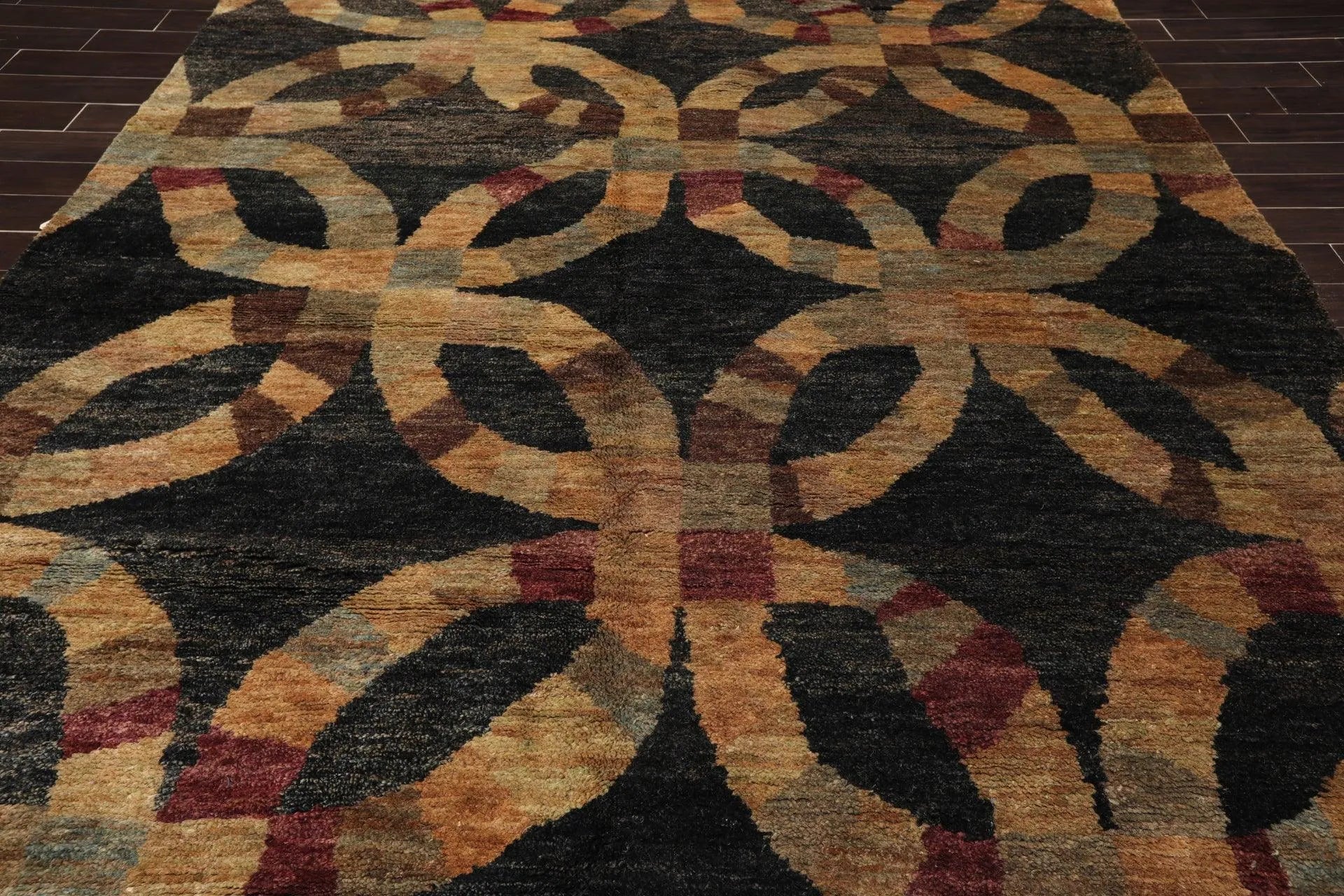8' x 10' Hand Knotted 100% Jute Thick Pile Oriental Area Rug Modern Charcoal-4