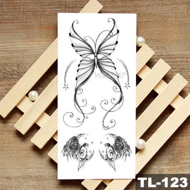 Womans Rose Flower Waterproof Temporary Tattoo Sticker For Arm Body Gorgeous Girls Tattoos