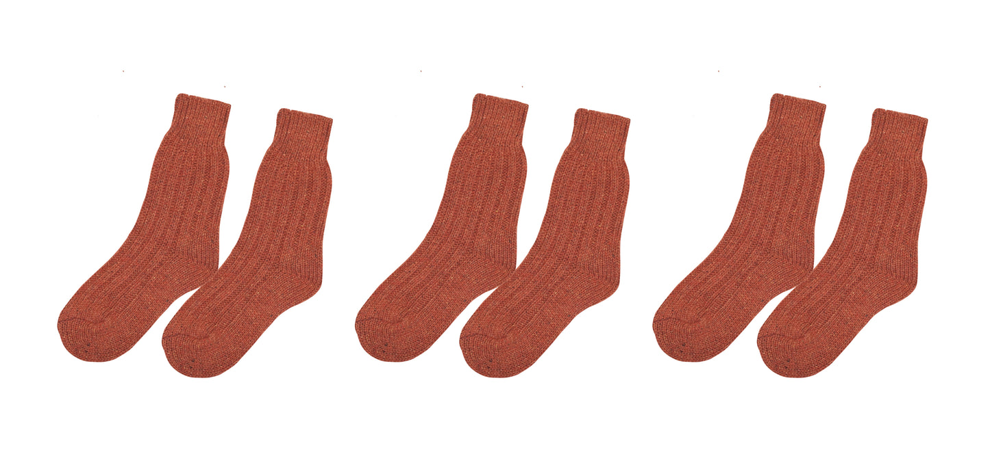tittimitti® Men’s Wool Silk Socks 3-Pack – Soft Warm Winter Crew Socks (Made in Italy)