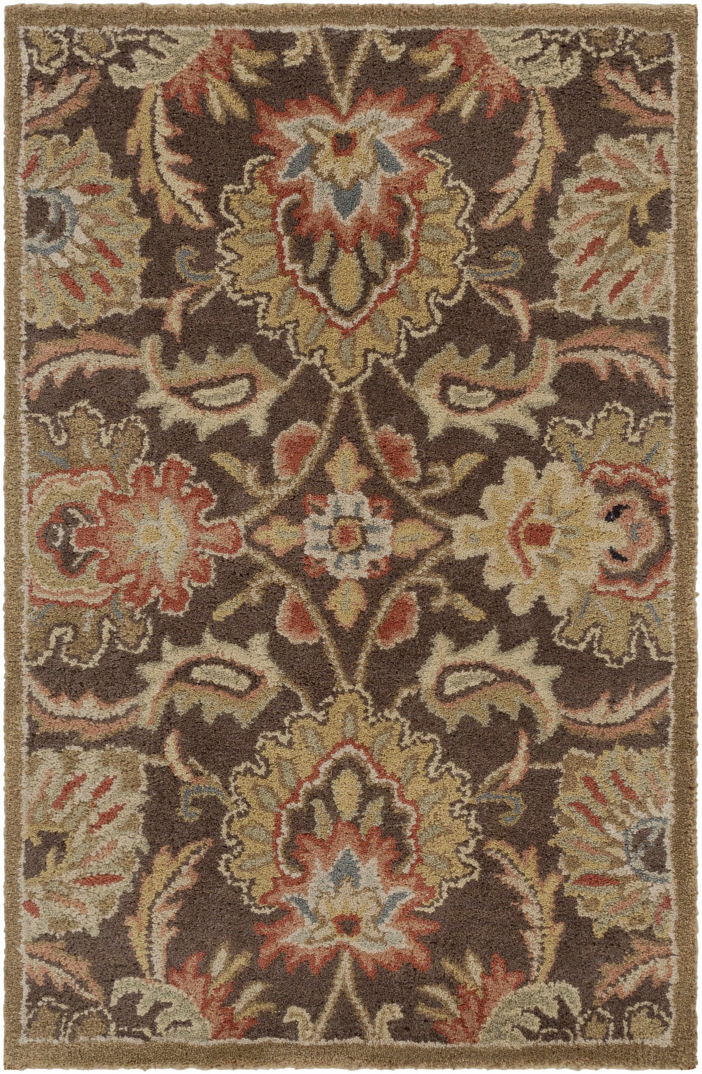 Chesterton 1028 Hand Tufted Brown Wool Rug-0