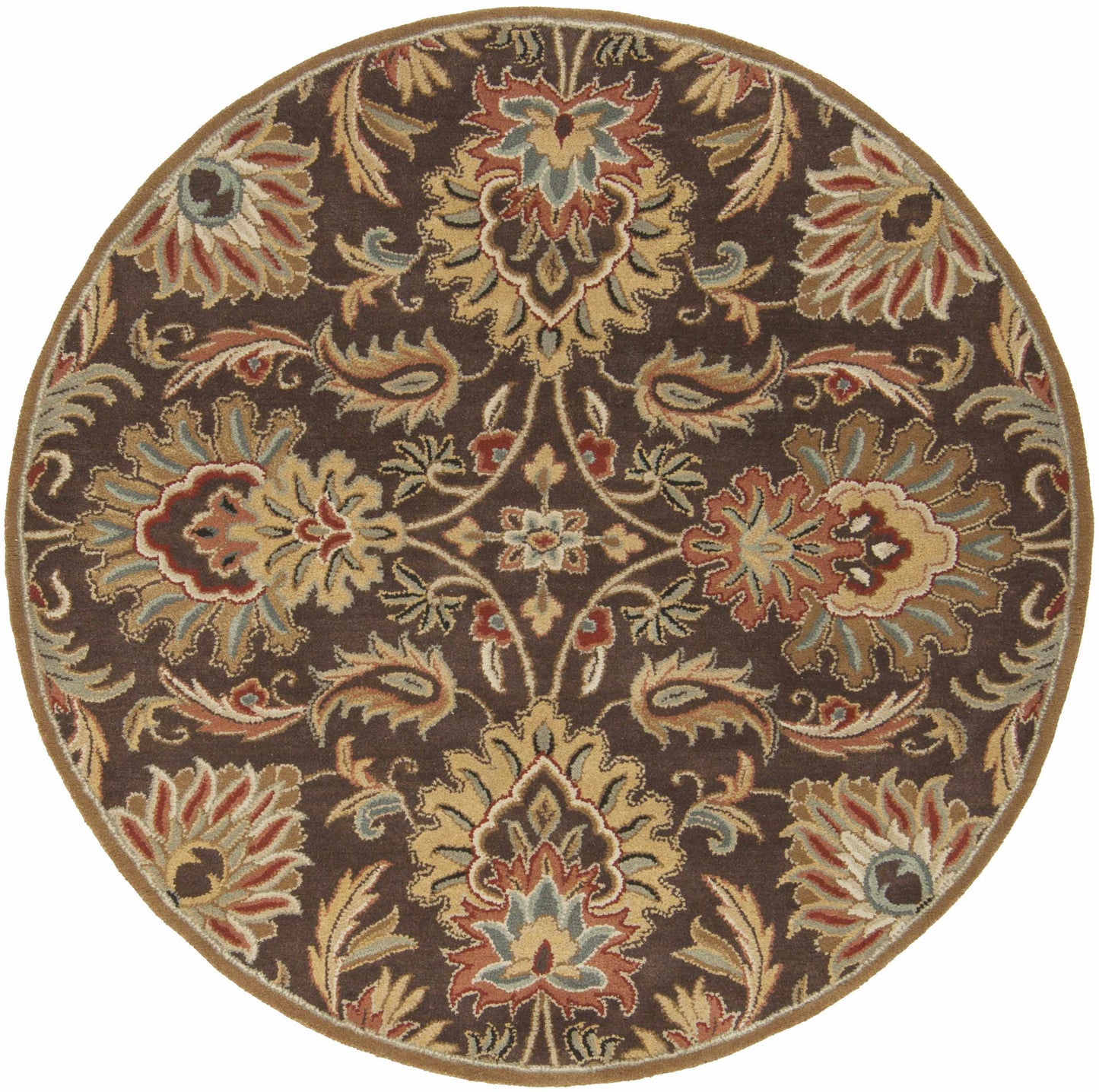 Chesterton 1028 Hand Tufted Brown Wool Rug-5