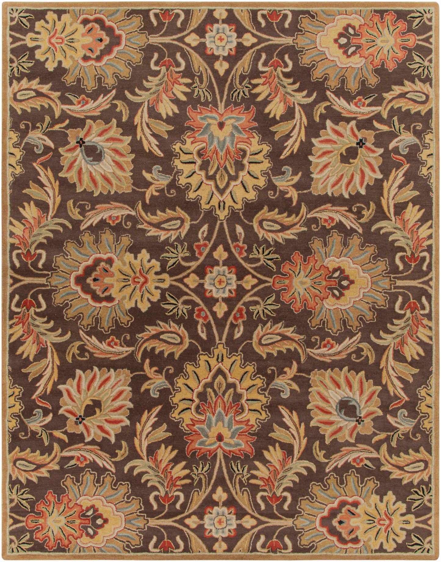 Chesterton 1028 Hand Tufted Brown Wool Rug-8