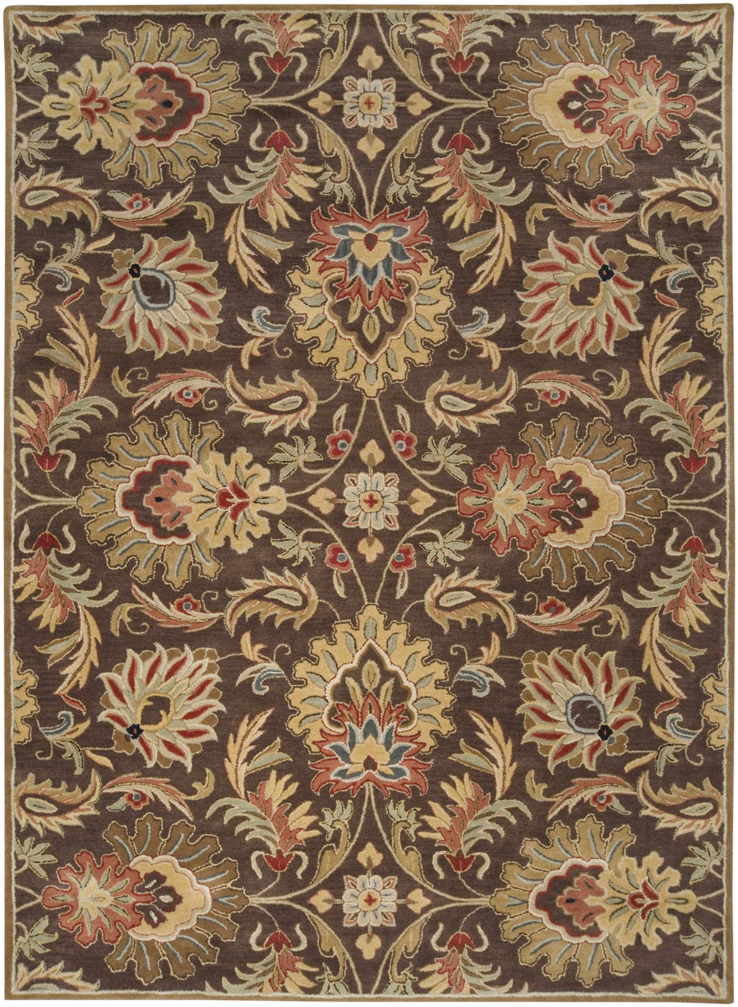 Chesterton 1028 Hand Tufted Brown Wool Rug-3