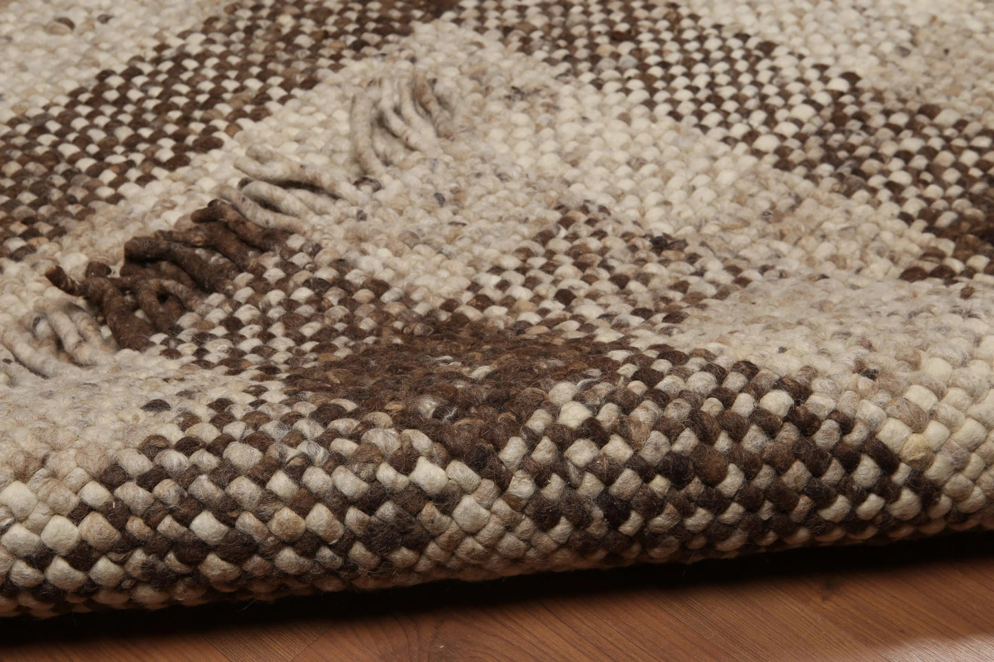 4' x 6' Hand woven Reversible Afghan Kilim 100% Wool Area Rug Ivory-1
