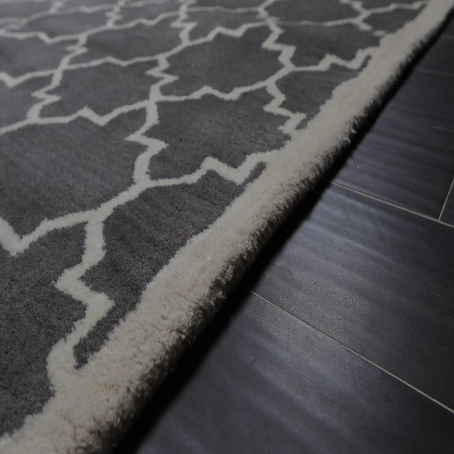 8' x 10' Handmade 100% Wool Designer Contemporary Oriental Area rug Gray-2