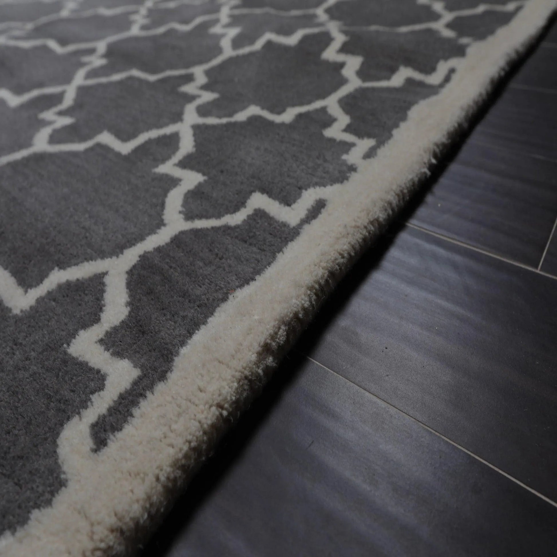 8' x 10' Handmade 100% Wool Designer Contemporary Oriental Area rug Gray-2