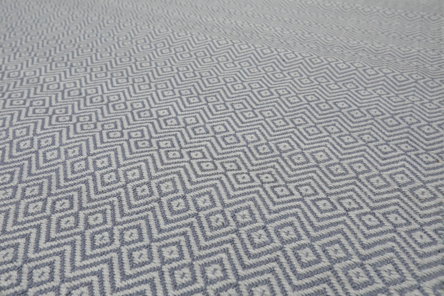 Multi Size Tone on Tone Blue Hand Tufted Wool Modern & Contemporary Oriental Area Rug-2