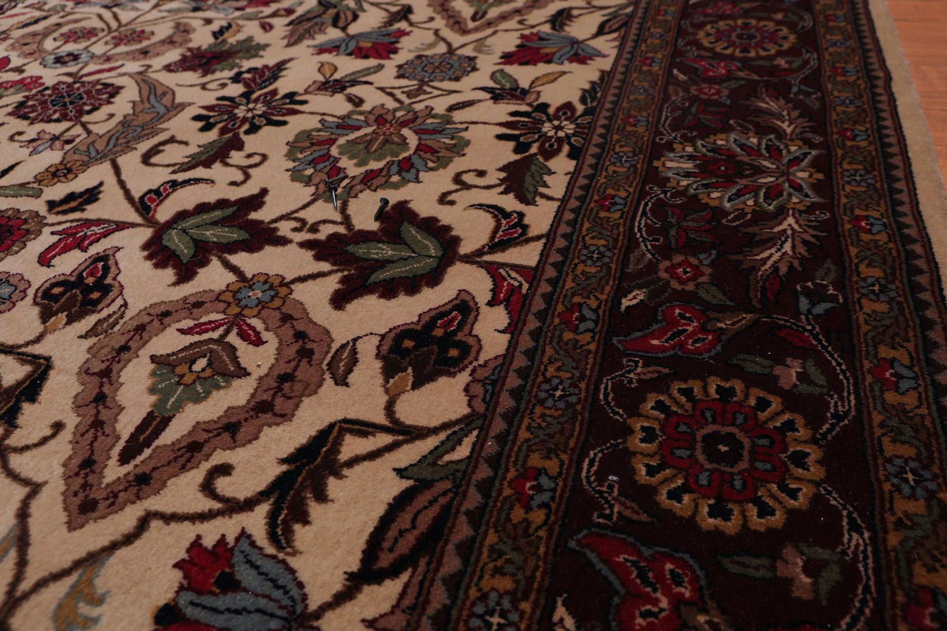6'1" x 8'7" Hand Knotted 250 KPSI Superfine Wool Oriental Area rug Beige-2