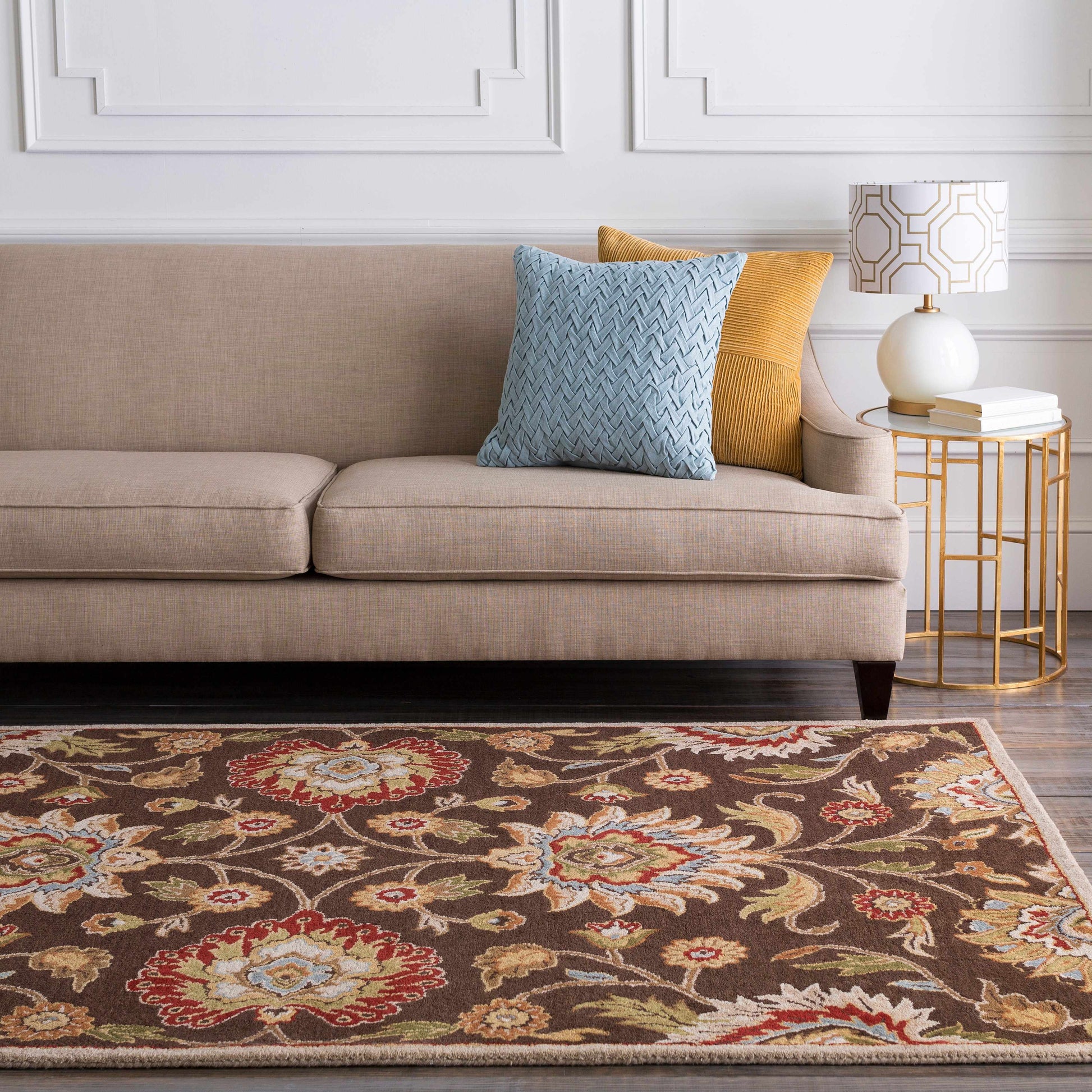 Conesus Hand Tufted Brown 1051 Area Rug-1