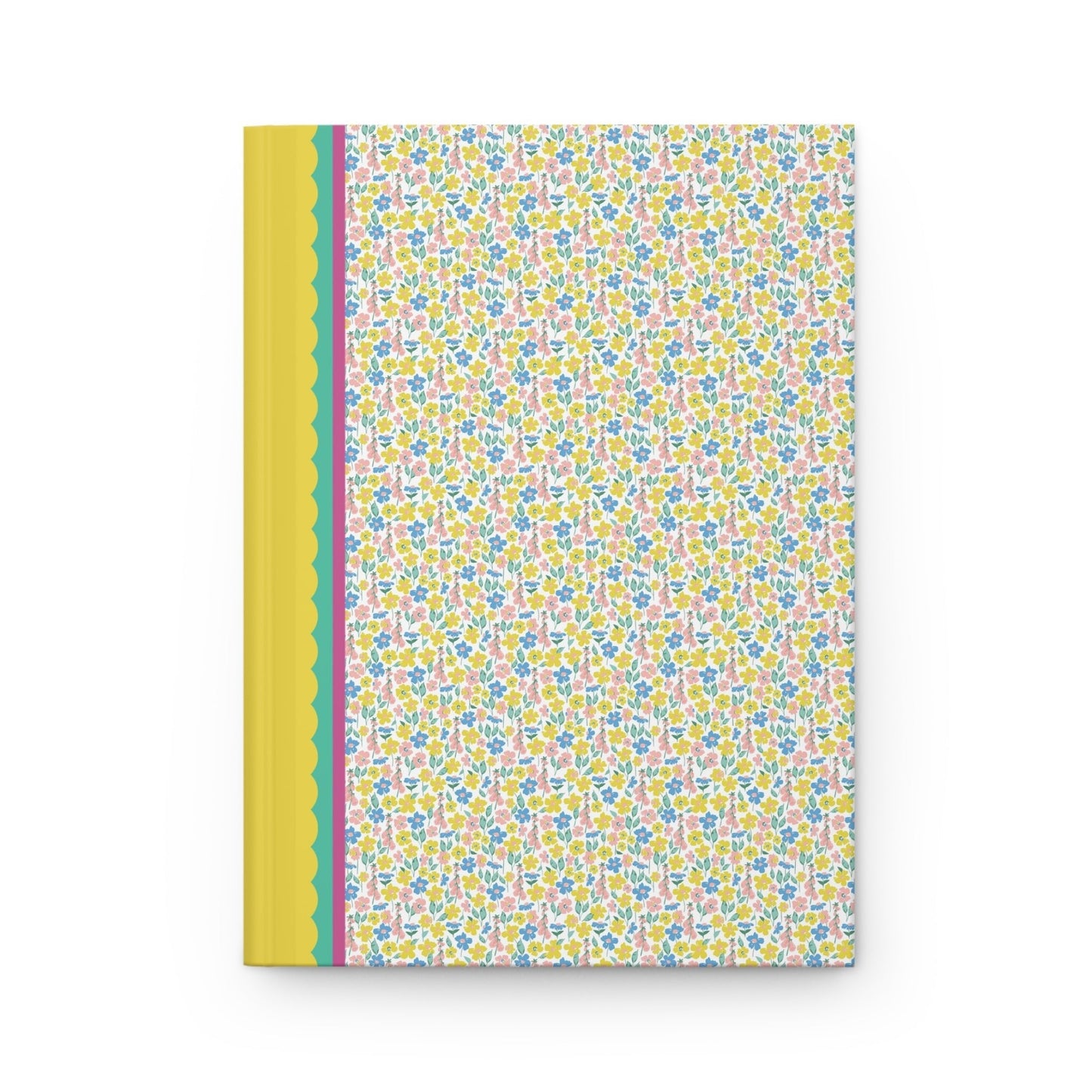 Yellow and Blue Flower Notebook
