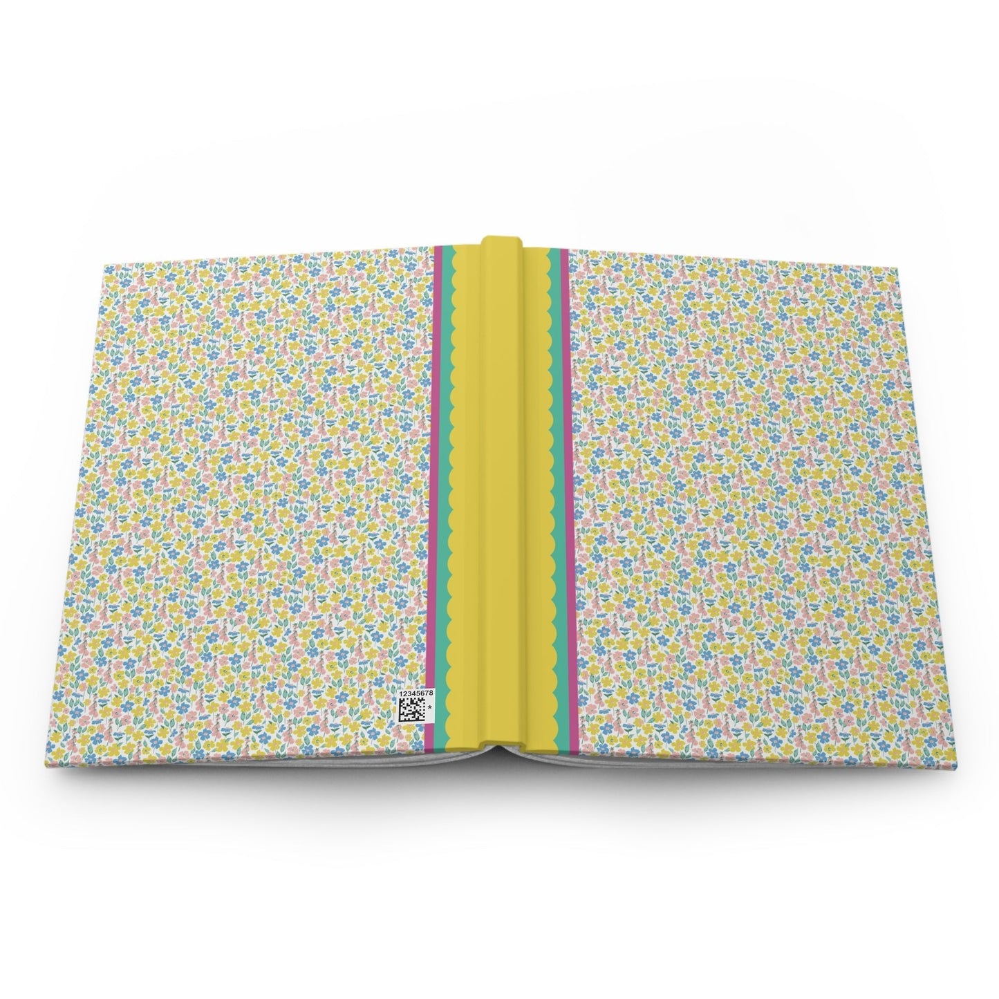 Yellow and Blue Flower Notebook