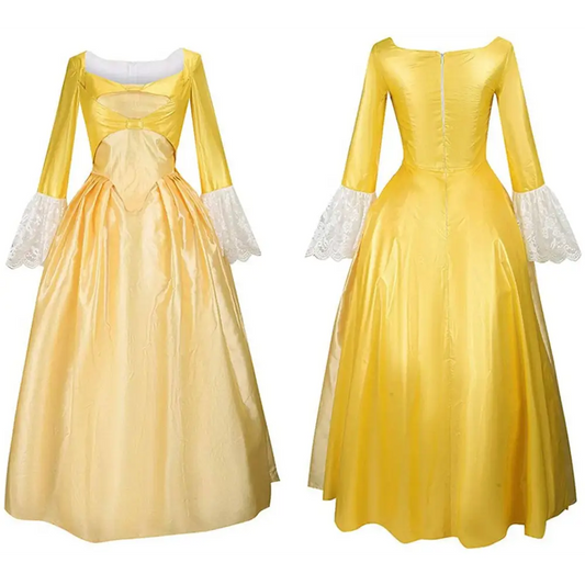 Yellow Victorian Palace Dress Stage Performance Costume