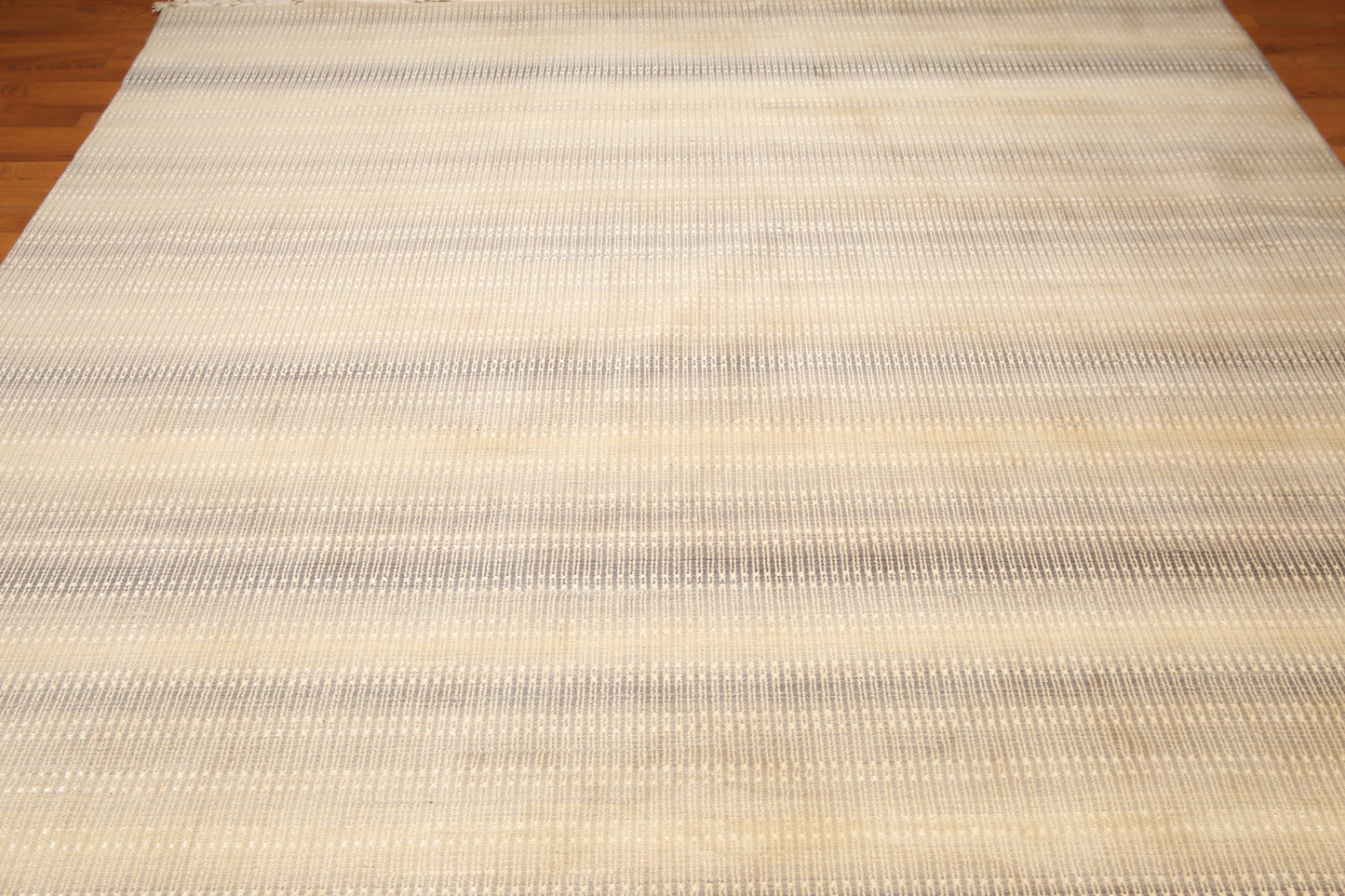 8'2" x 12' Hand Knotted Chic Design Wool Silk Full Pile Oriental Area Rug Beige-4