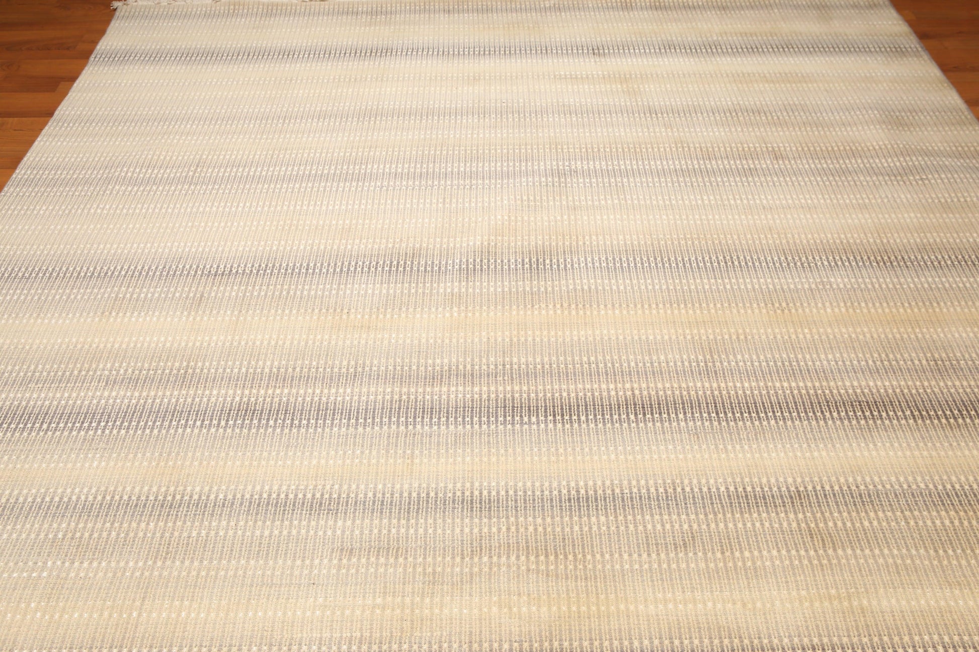 8'2" x 12' Hand Knotted Chic Design Wool Silk Full Pile Oriental Area Rug Beige-4