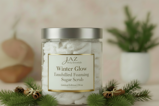 Winter Glow Emulsified Foaming Sugar Scrub – Holiday Super Size (24 oz)-0