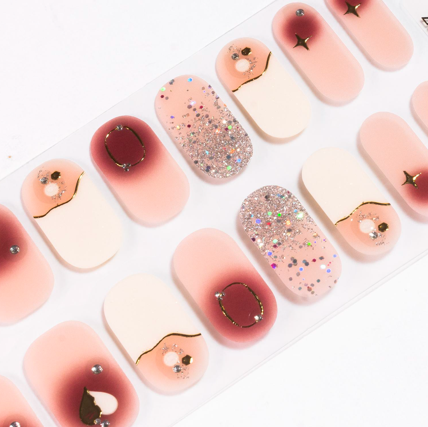 Peaches and Cream Gel Nails-0