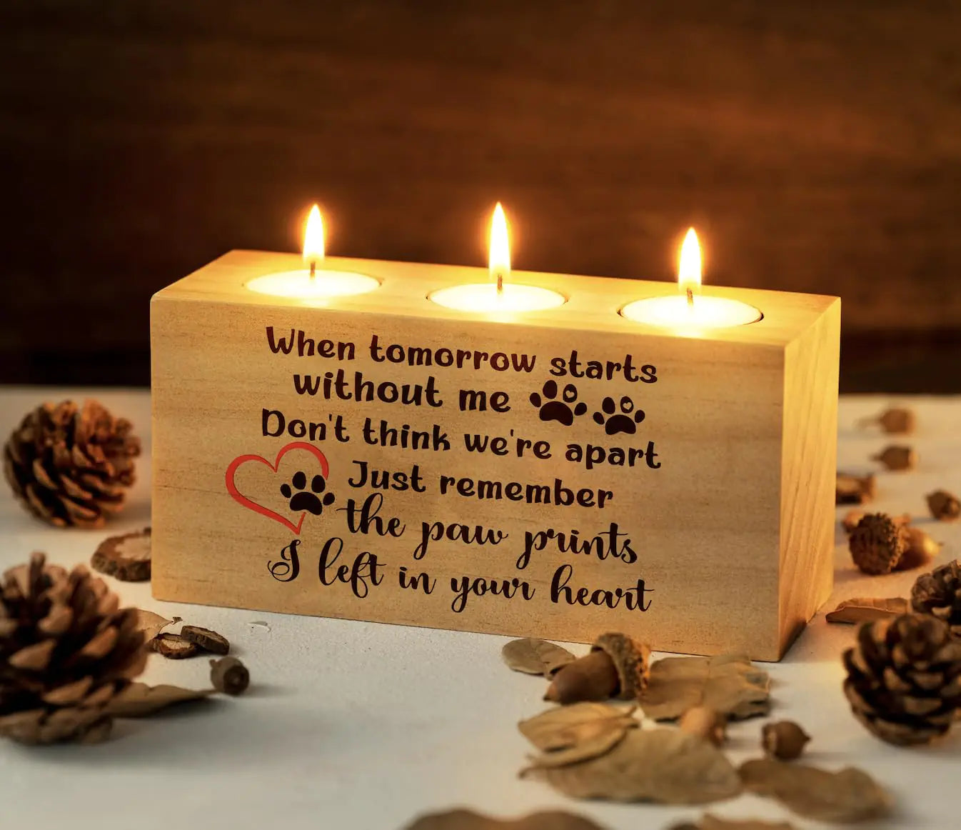 Pet Memorial Candle Holder Gift