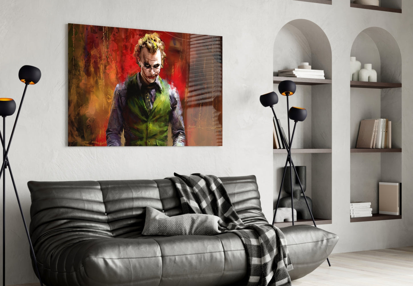 Joker Glass Wall Art