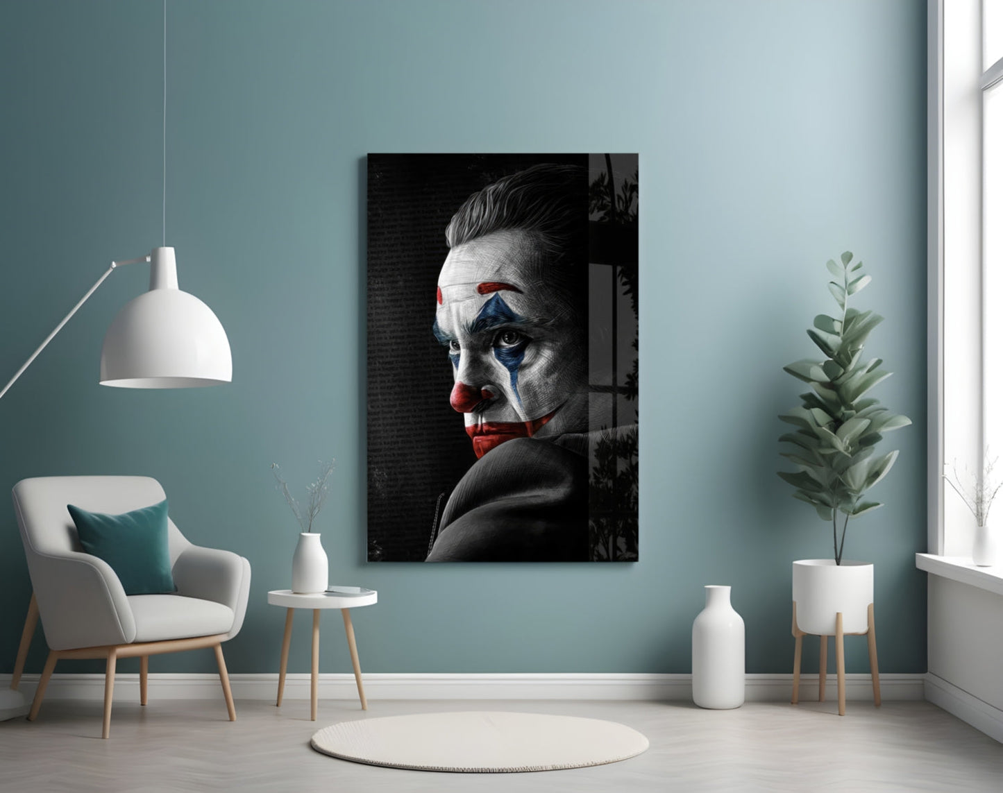 Joker Glass Wall Art