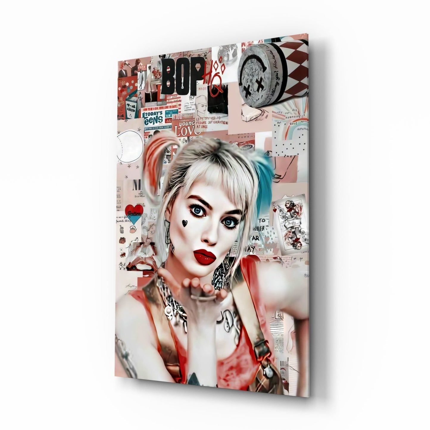 Harley Quinn Glass Wall Art-0