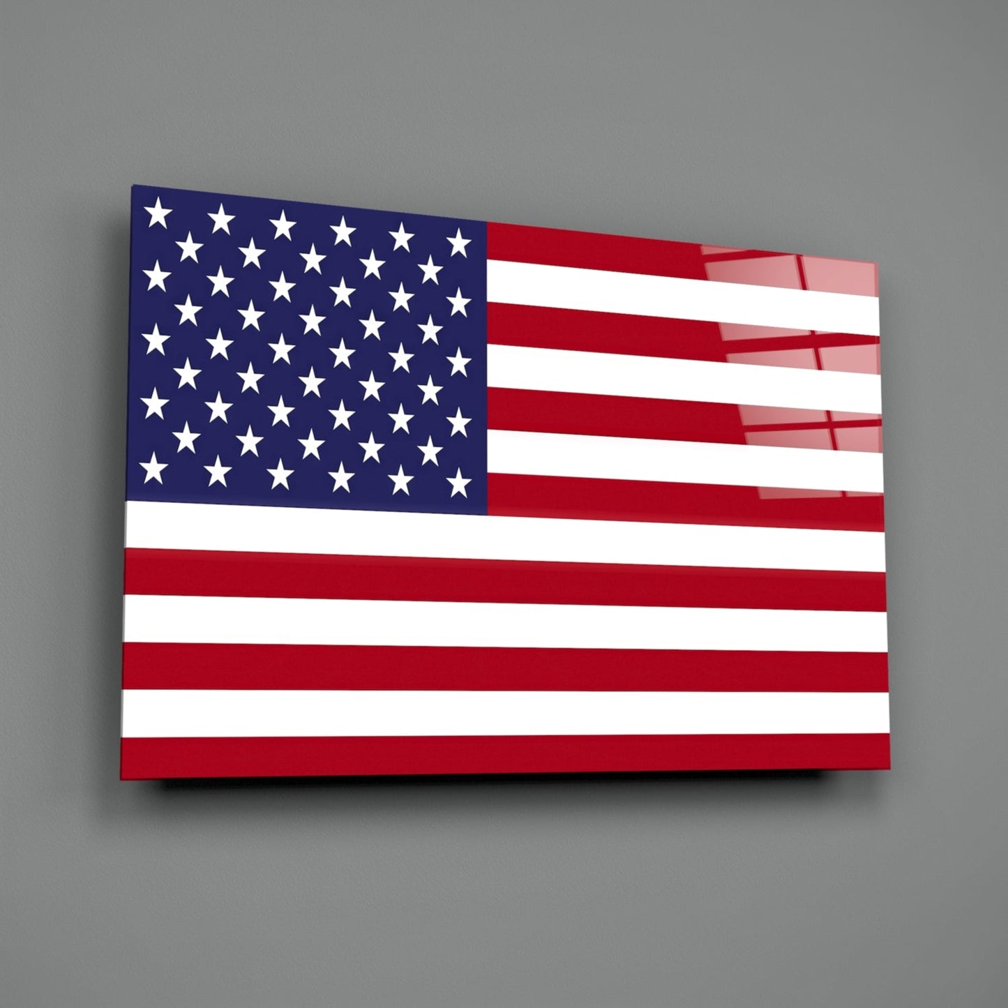 Flag of the United States Glass Wall Art