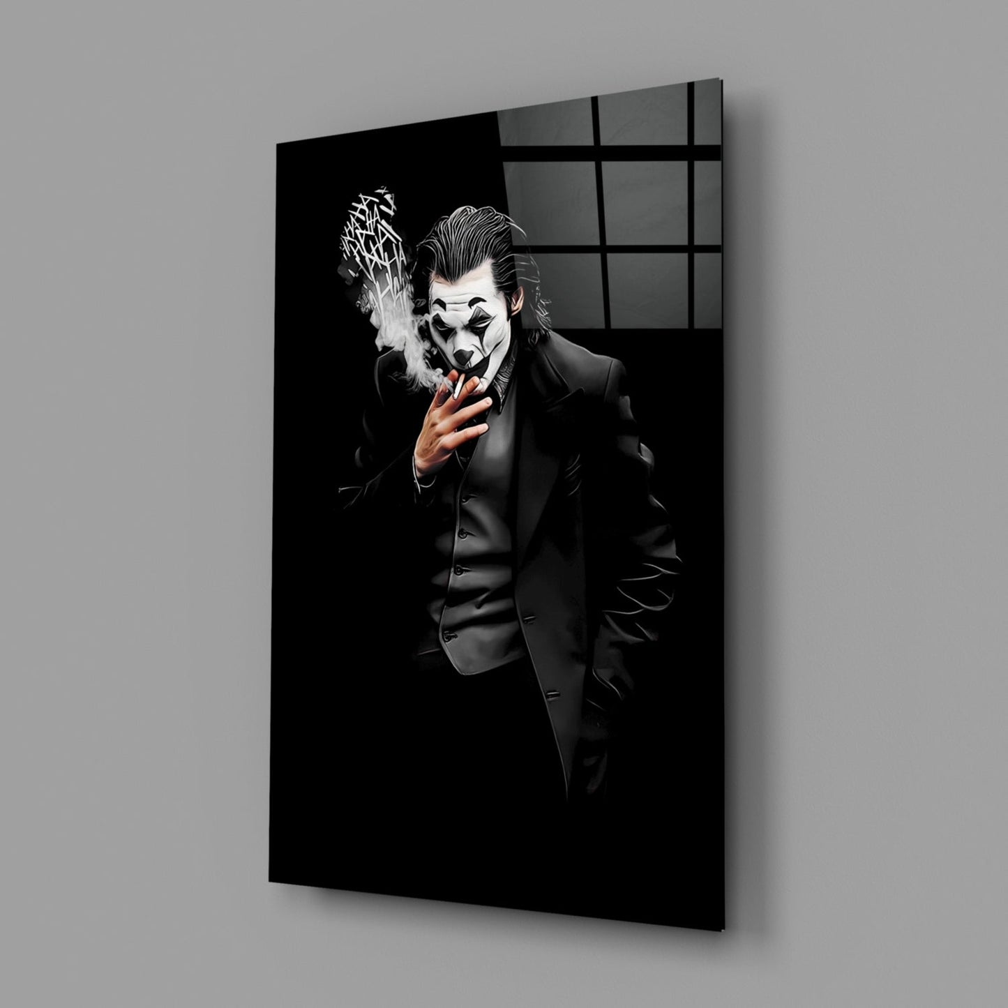 Joker Glass Wall Art
