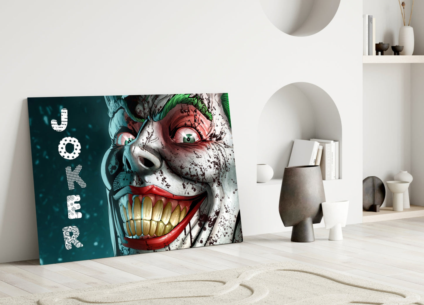 Joker Glass Wall Art