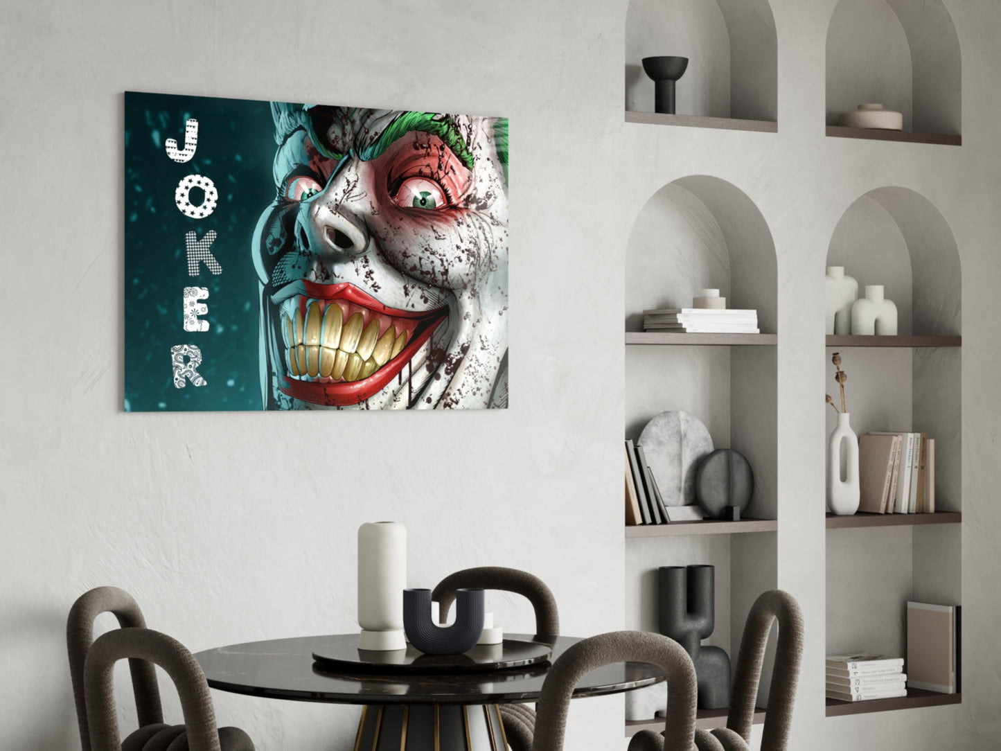 Joker Glass Wall Art