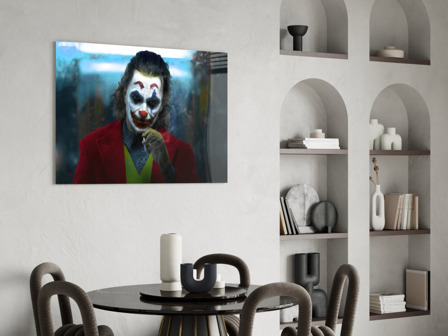Joker Glass Wall Art