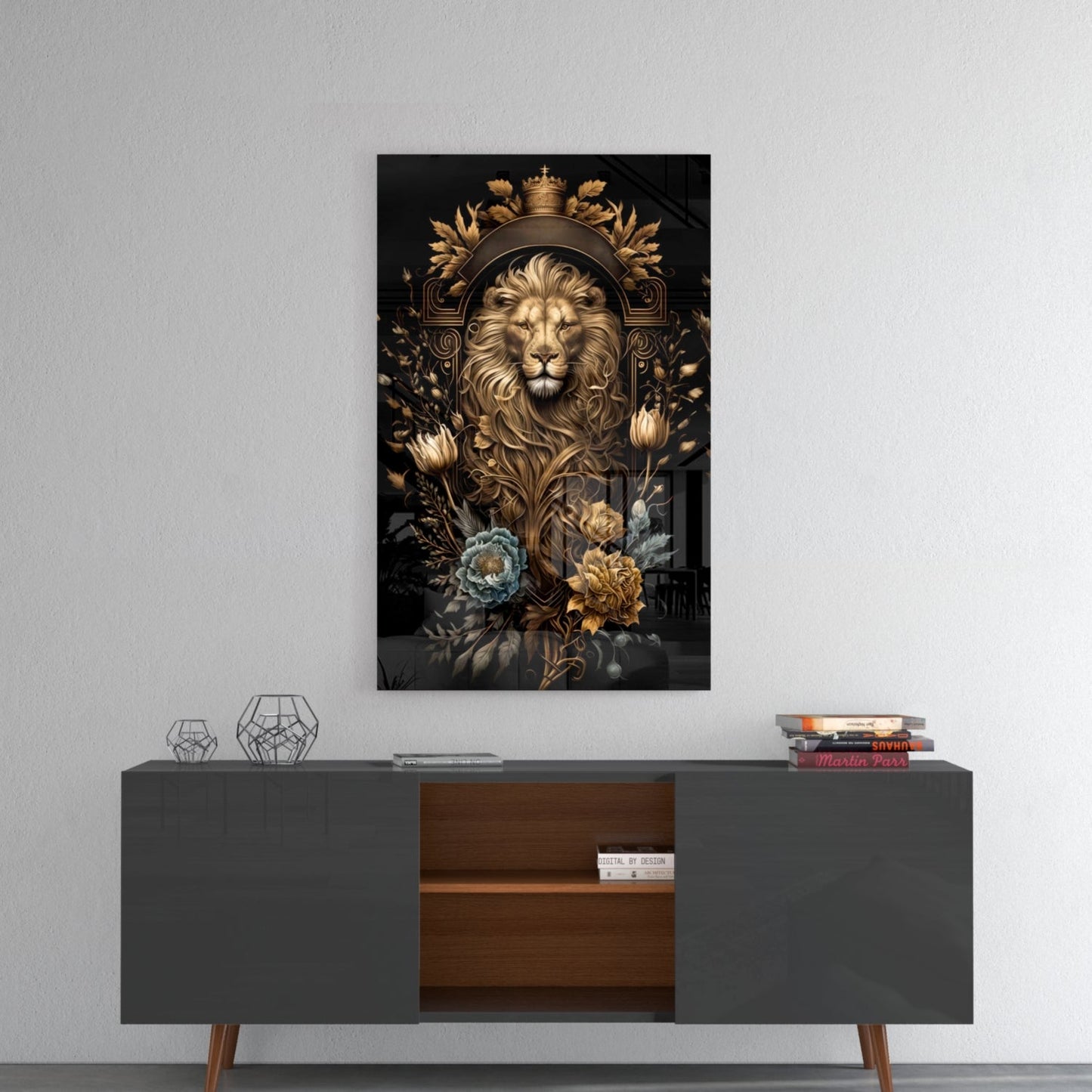 Lion King Glass Wall Art