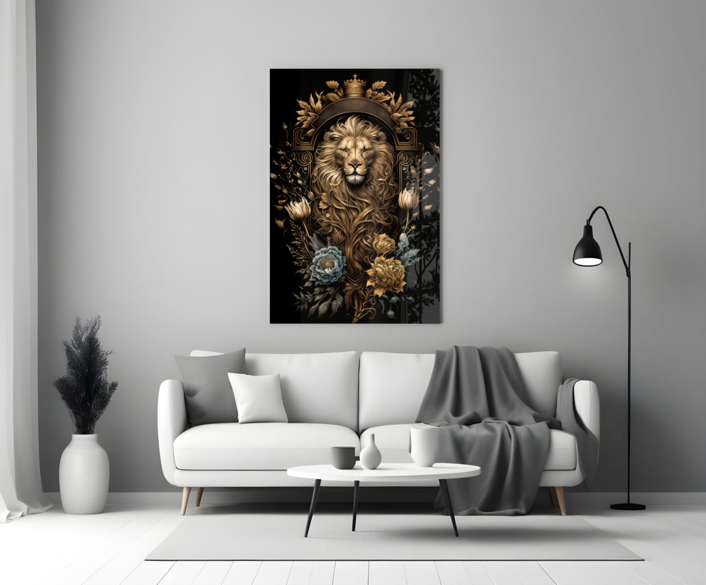 Lion King Glass Wall Art