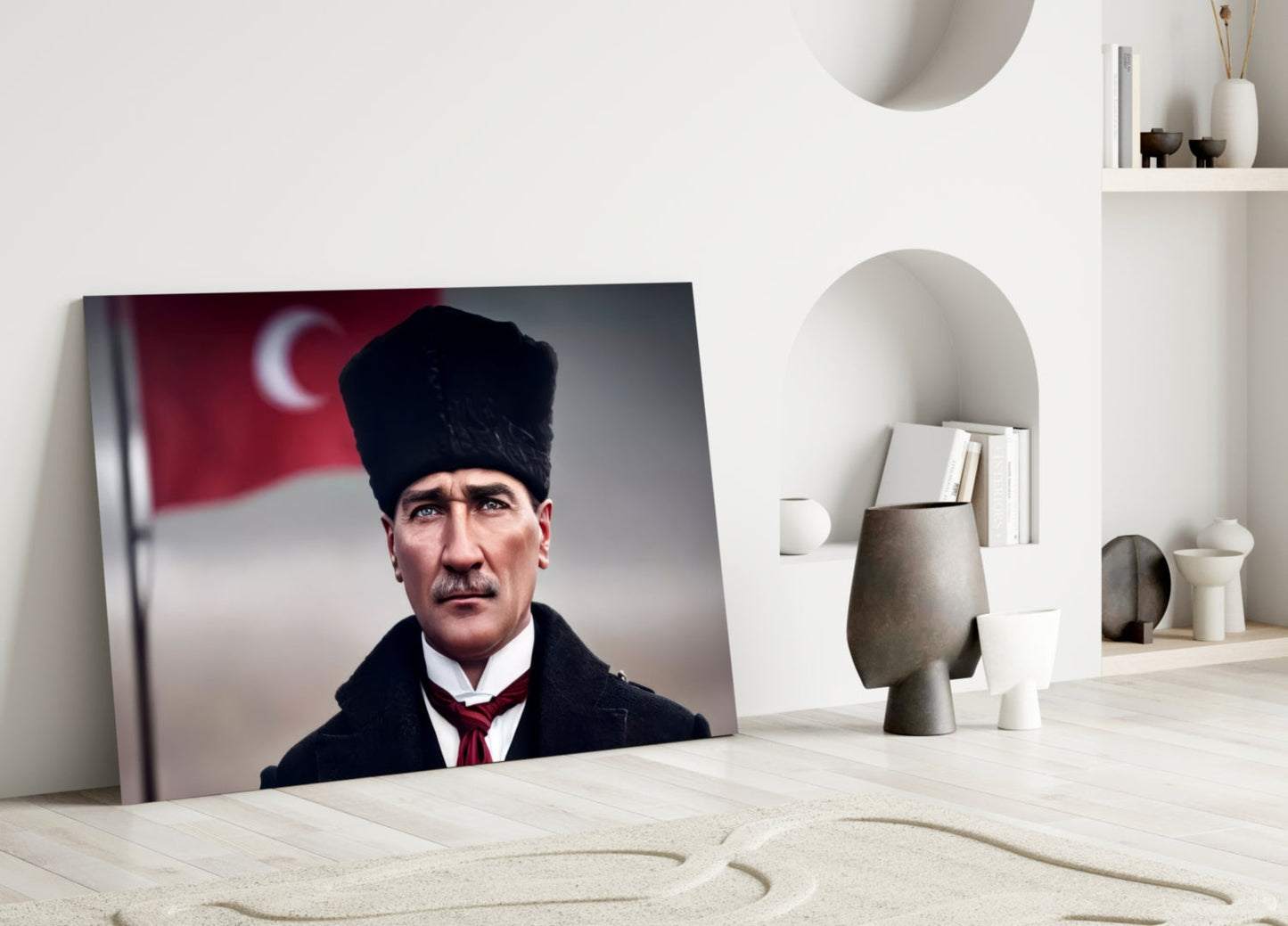 Ataturk  Glass Wall Art