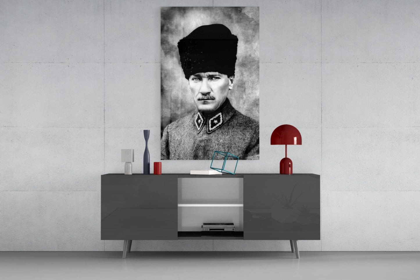 Ataturk  Glass Wall Art