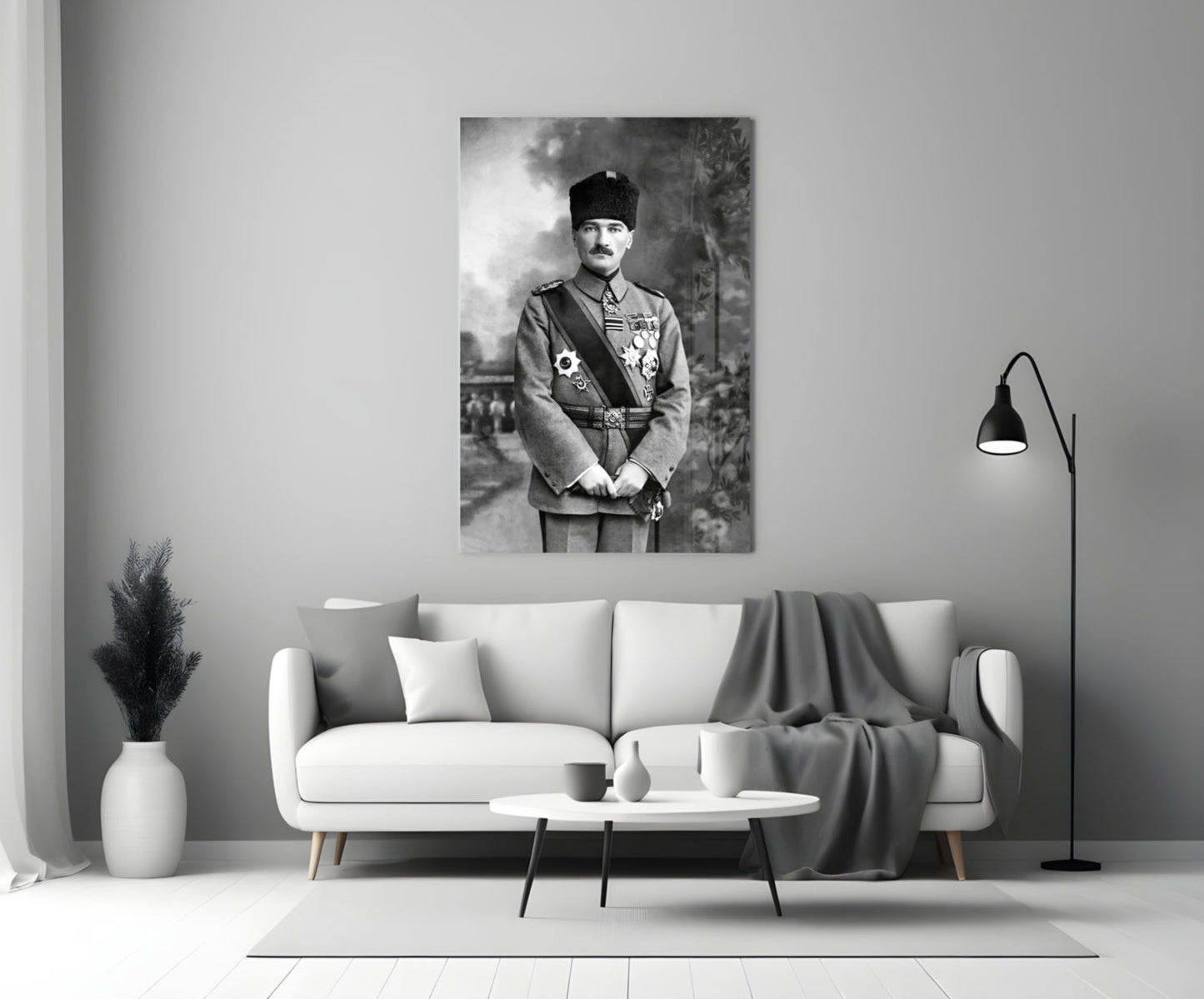 Ataturk  Glass Wall Art