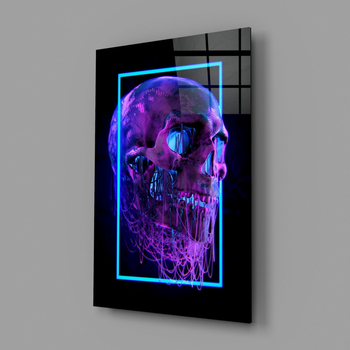 Skull Glass Wall Art