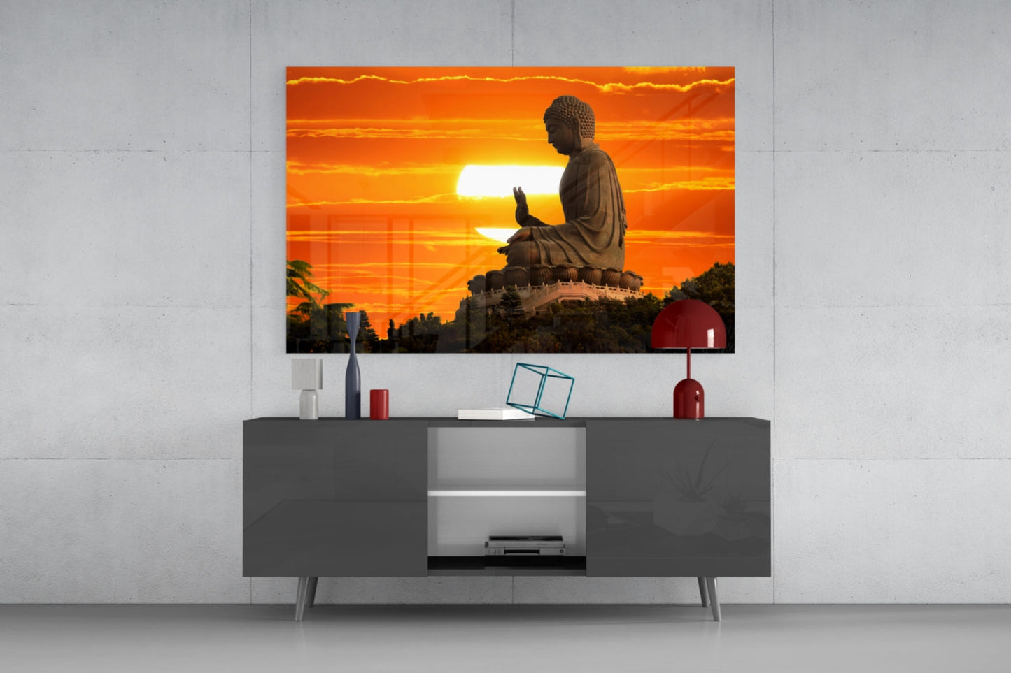 Buddha of Ibiraçu Glass Wall Art