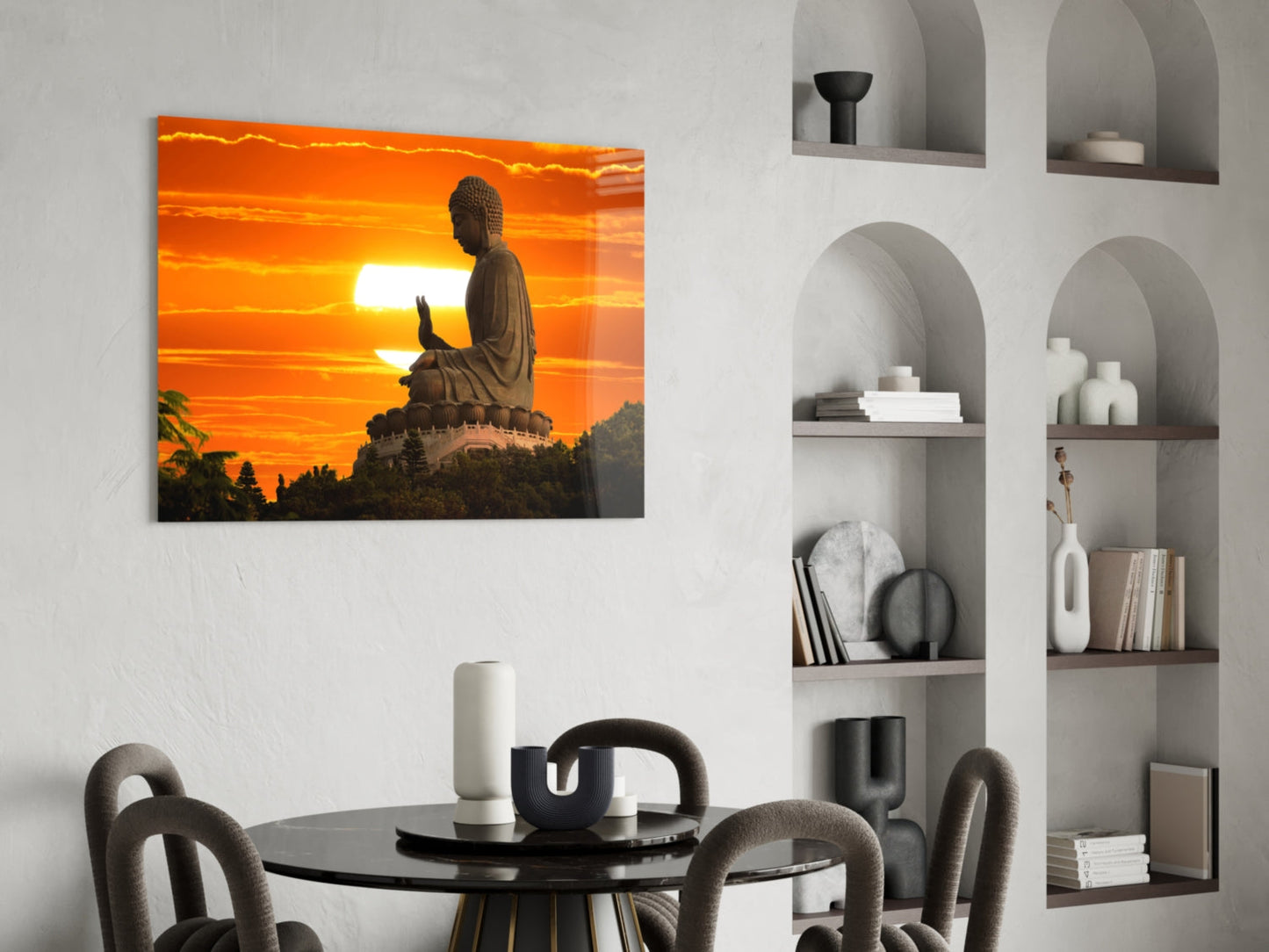 Buddha of Ibiraçu Glass Wall Art