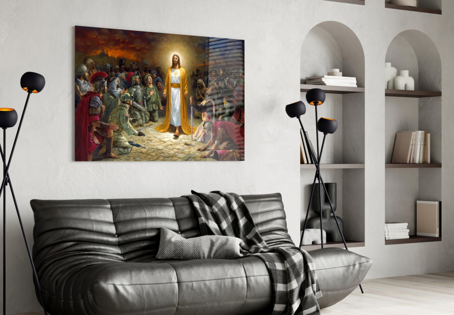 Jesus Glass Wall Art