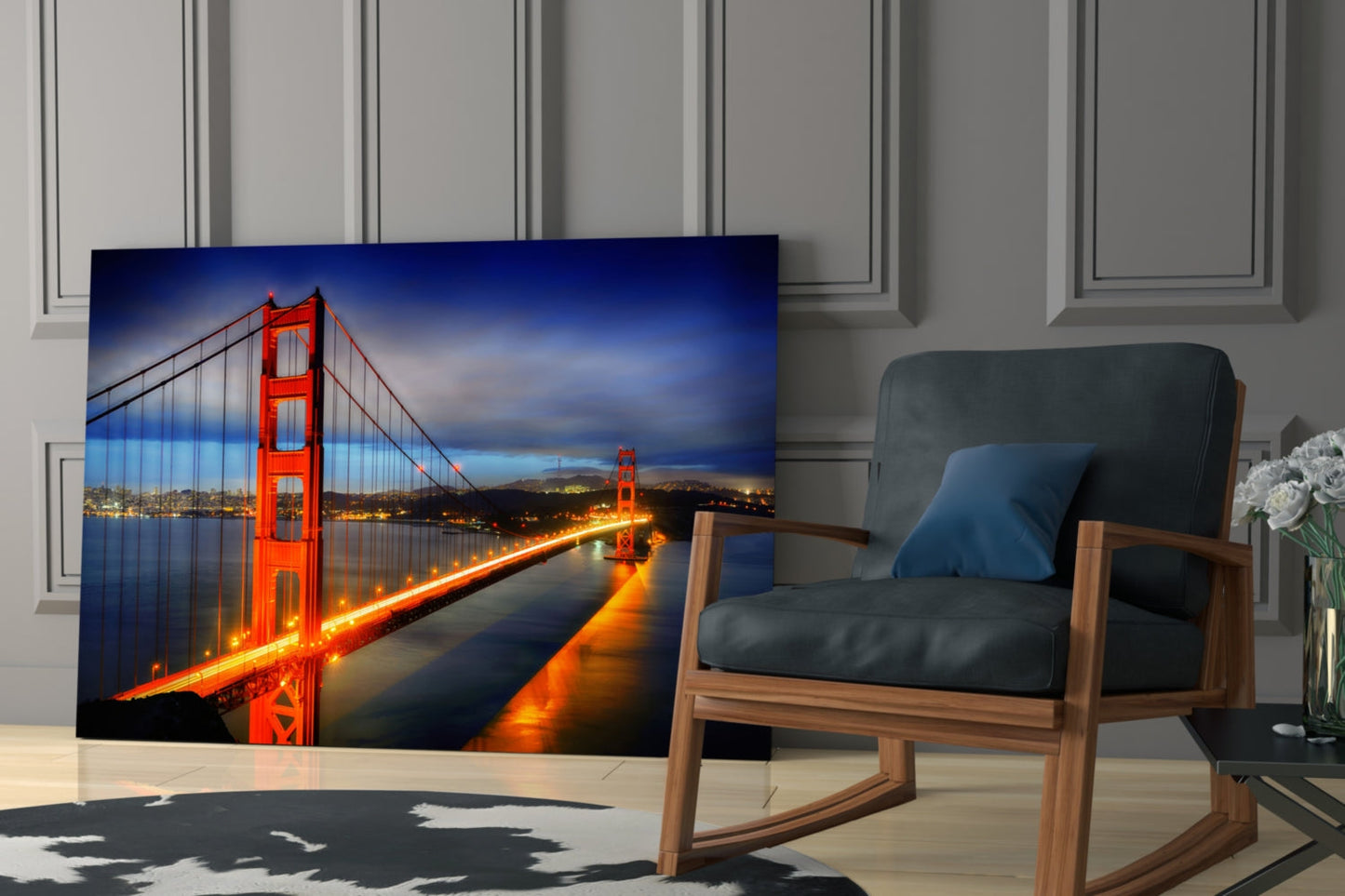Golden Gate Bridge Glass Wall Art