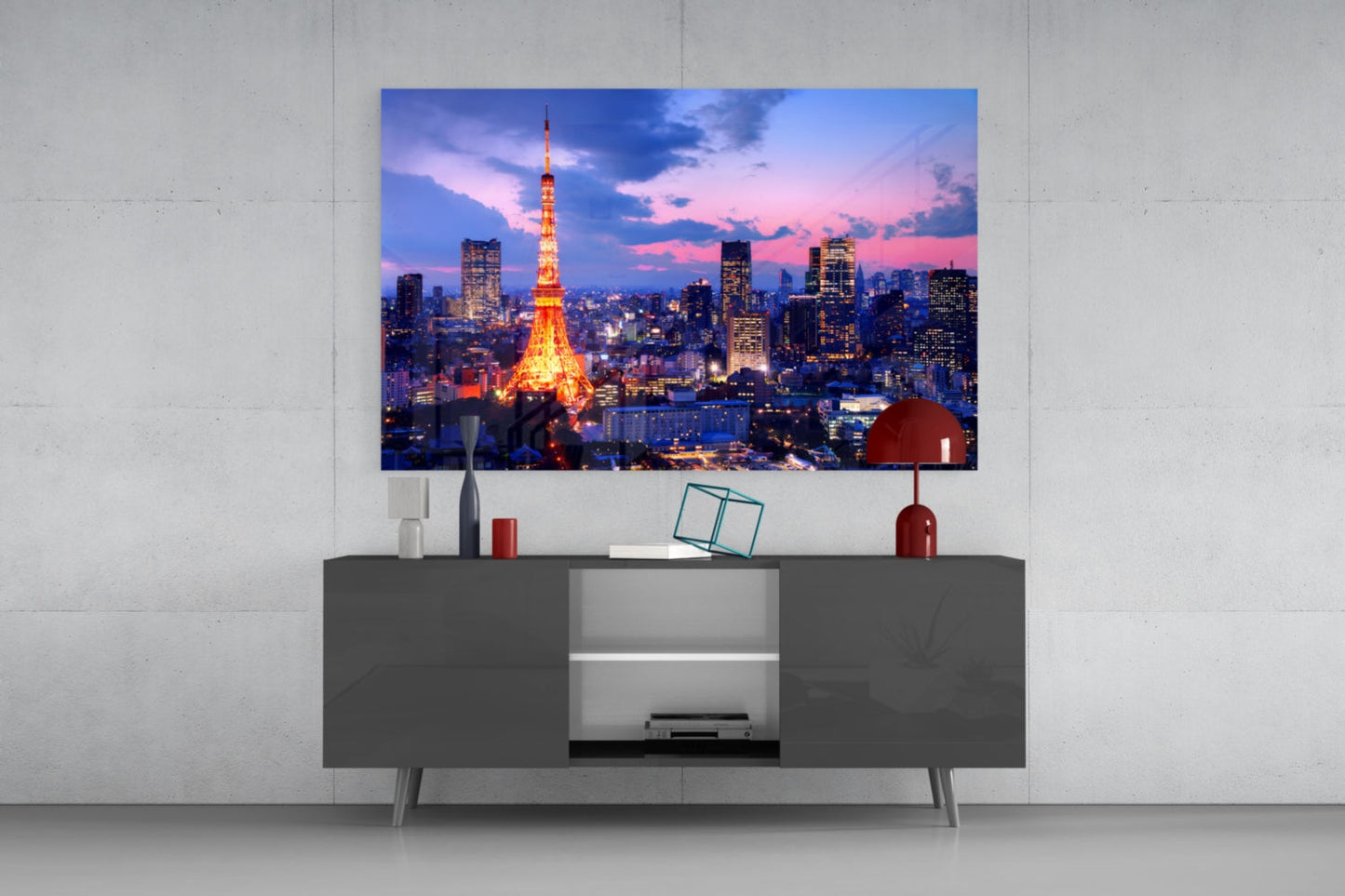 Las Vegas Glass Wall Art