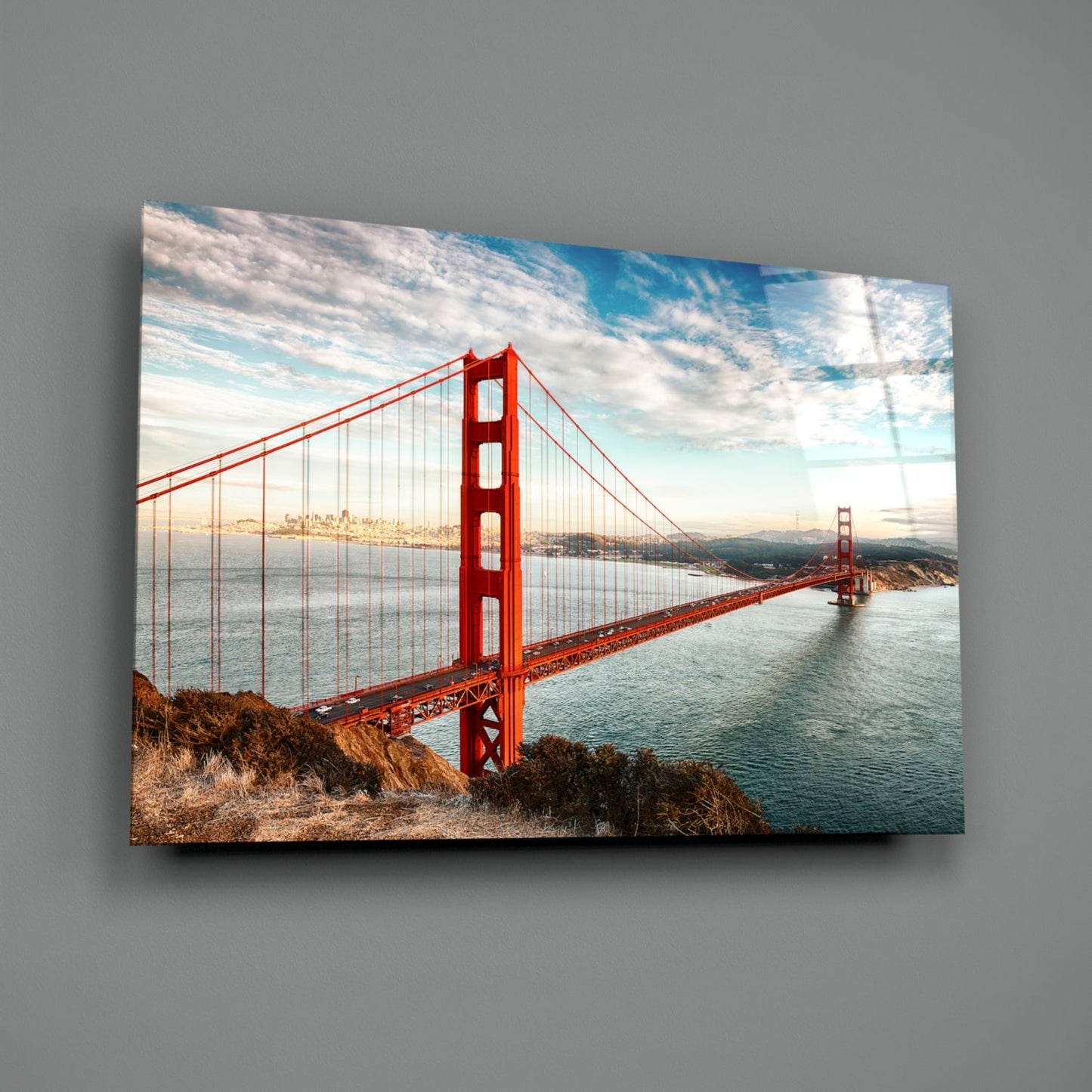 Golden Gate Bridge Glass Wall Art