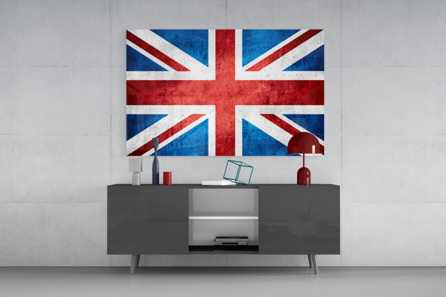 Flag of the United Kingdom Glass Wall Art