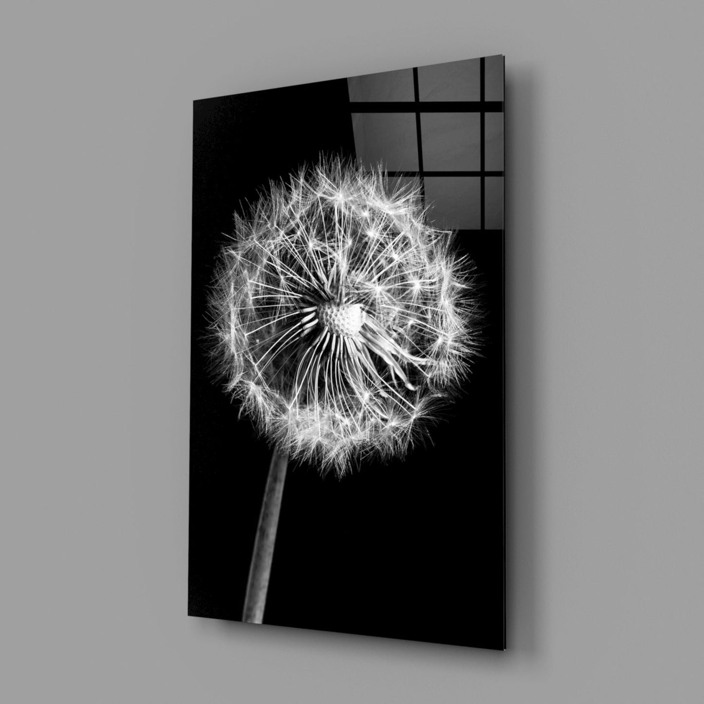 Dandelion Glass Wall Art