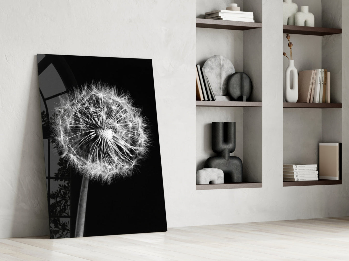 Dandelion Glass Wall Art